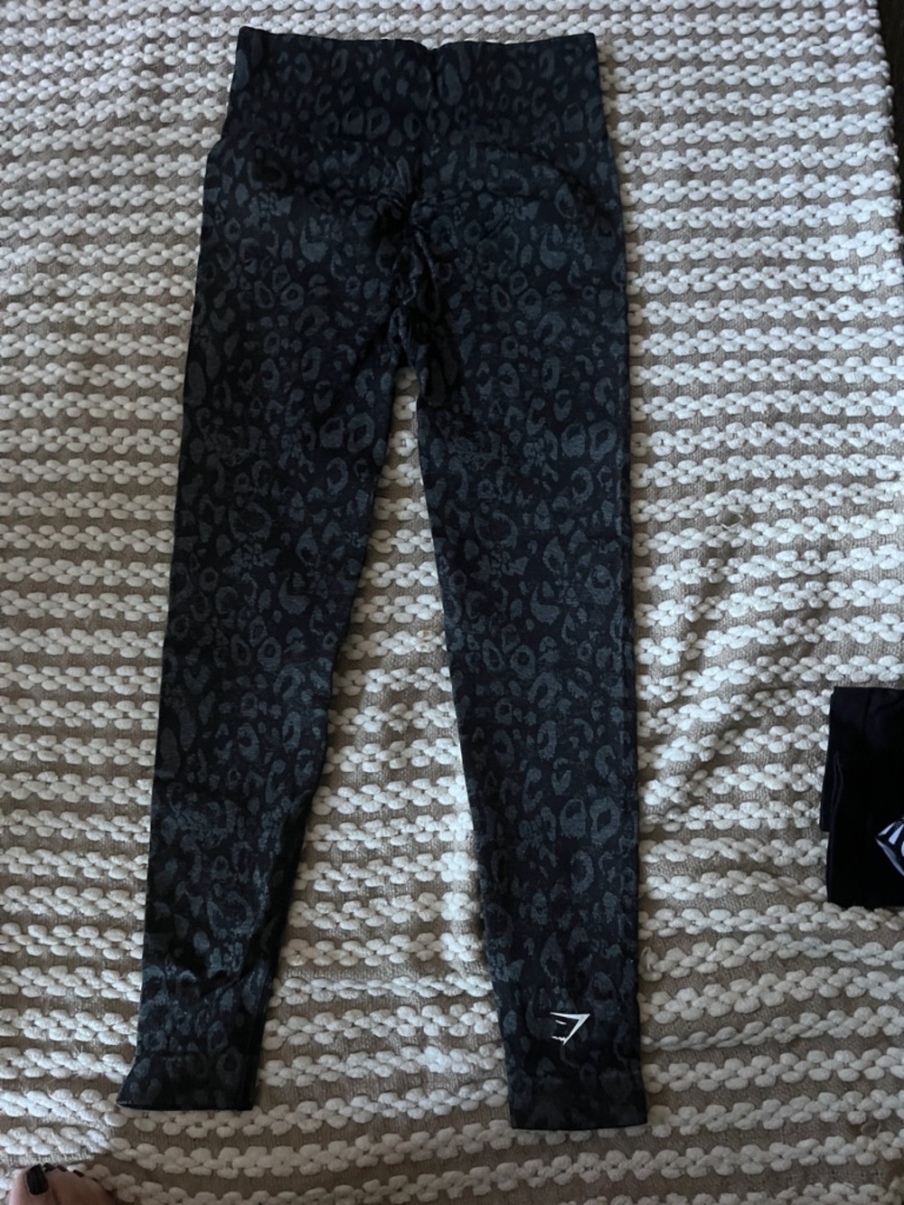 Gymshark Black Leopard-Print High-Waist Leggings